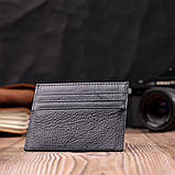 Кард-кейс із натуральної шкіри ST Leather 22447 Чорний, фото 6