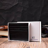 Кард-кейс із натуральної шкіри ST Leather 22447 Чорний, фото 7