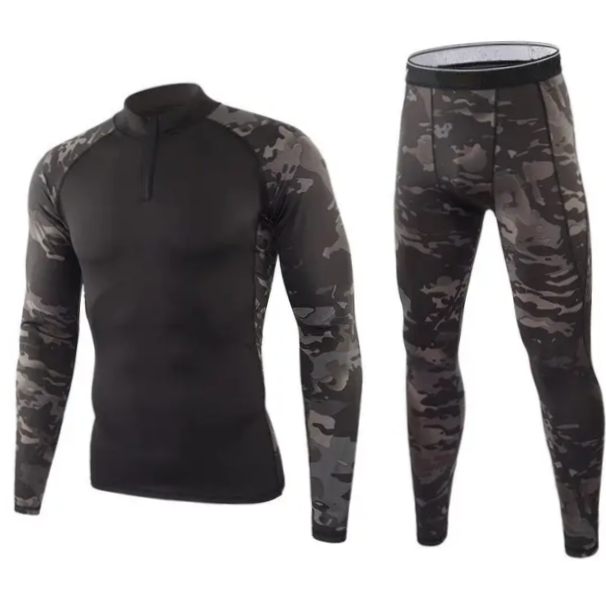 Термобілизна Чоловіча тактична Dark Camo 2ХL