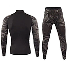Термобілизна Чоловіча тактична Dark Camo L, фото 3