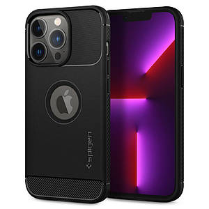 Чохол Spigen Rugged Armor для iPhone 13 Pro Matte Black (ACS03257)
