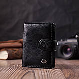 Візитниця з натуральної шкіри ST Leather 22469 Чорний, фото 7