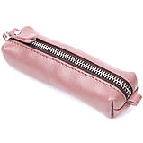 Жіноча шкіряна ключниця GRANDE PELLE 16791 Пудровий, фото 2