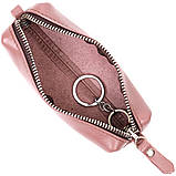 Жіноча шкіряна ключниця GRANDE PELLE 16791 Пудровий, фото 3