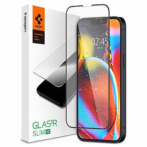 Захисне скло Spigen Glas.tR Slim Full Cover для iPhone 13 Pro Max / 14 Plus Black (AGL03383)