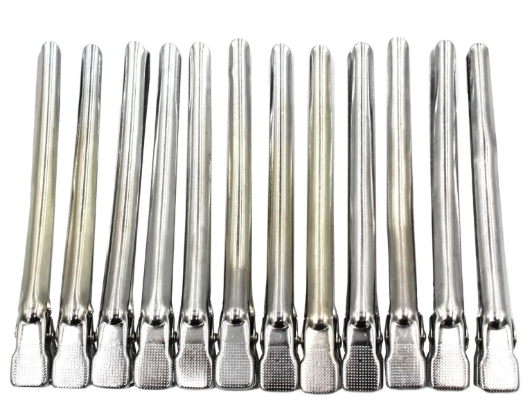 Затискачі для волосся алюмінієві SPL, 12 шт (964090)