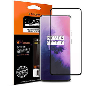 Захисне скло Spigen Glas.tR Slim Full Cover для OnePlus 7 / 7T Pro Black (K09GL26502)