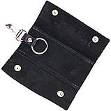 Ключниця в глянсовій шкірі Слава ЗСУ GRANDE PELLE 16717 Чорна, фото 4