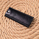 Ключниця в глянсовій шкірі Слава ЗСУ GRANDE PELLE 16717 Чорна, фото 7