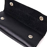 Ключниця в глянсовій шкірі Серце GRANDE PELLE 16718 Чорна, фото 3