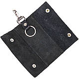 Зручна ключниця в глянсовій шкірі GRANDE PELLE 16719 Чорна, фото 3