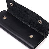 Зручна ключниця в глянсовій шкірі GRANDE PELLE 16719 Чорна, фото 4