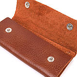 Ключниця в глянсовій шкірі Слава ЗСУ GRANDE PELLE 16720 Світло-коричнева, фото 3