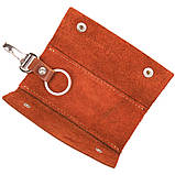 Ключниця в глянсовій шкірі Серце GRANDE PELLE 16721 Світло-коричнева, фото 4