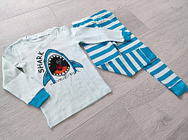 Дитяча демісезонна піжама на хлопчика 1-5 років з акулою, арт. 724