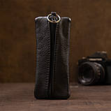 Ключниця шкіряна Shvigel 15310 Чорна, фото 3