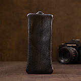 Ключниця шкіряна Shvigel 15310 Чорна, фото 4