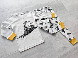 Демісезонна дитяча піжама на хлопчика 1-3 роки, арт. 725 паровоз