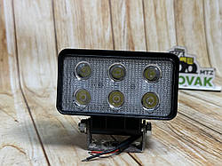 Світлодіодна LED фара 18Вт (світлодіоди 3w х6шт) Вузький промінь (10см*5.5см*)