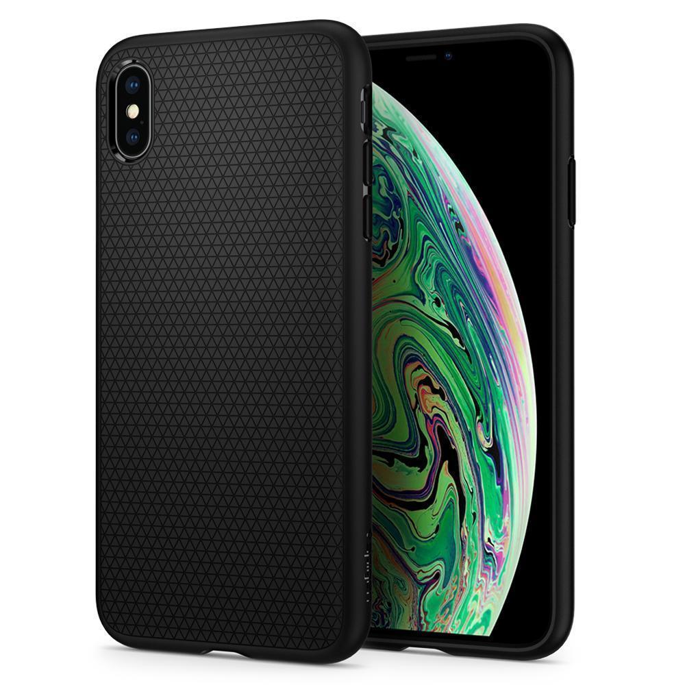 Чохол Spigen Liquid Air для iPhone XS Black Max (065CS25126), фото 1