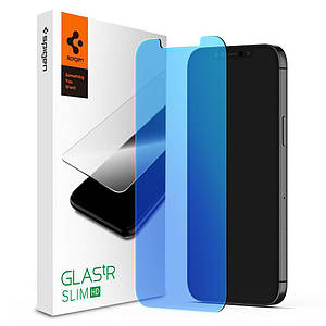 Захисне скло Spigen Glas.tR Slim HD Anti-Blue Light для iPhone 12 Pro Max Clear (AGL01470)