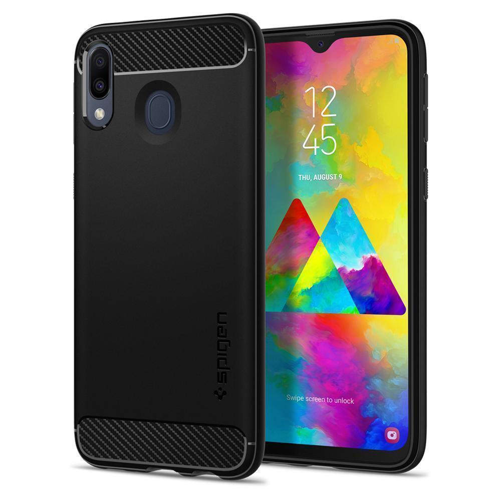 Чохол Spigen Rugged Armor для Samsung Galaxy M20 Matte Black (610CS25968), фото 1