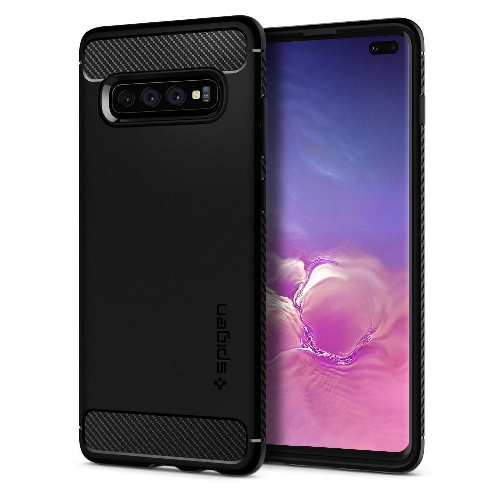 Чохол Spigen Rugged Armor для Samsung Galaxy S10 Plus Matte Black (606CS25765)