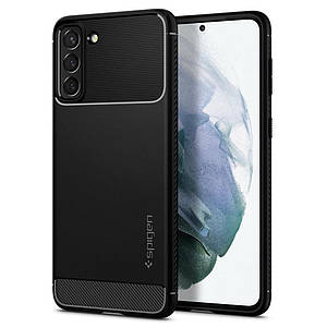 Чохол Spigen Rugged Armor для Samsung Galaxy S21 Plus Matte Black (ACS02385)