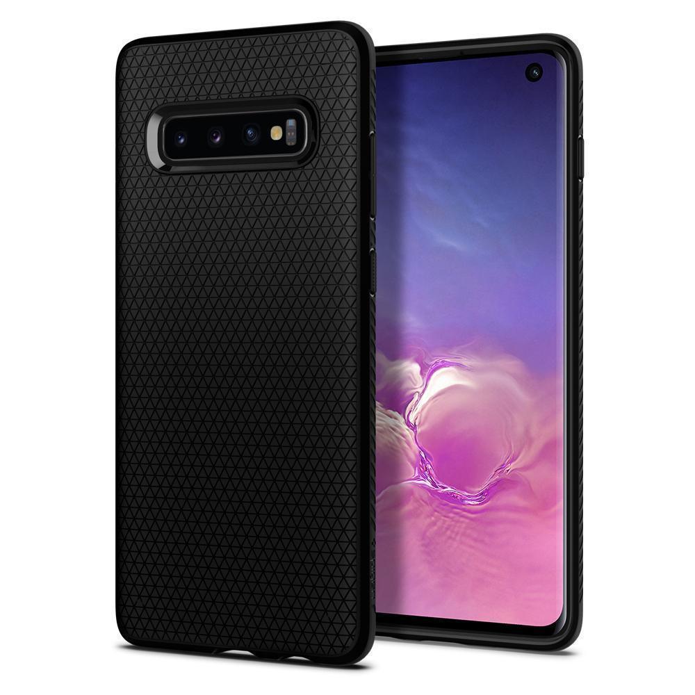 Чохол Spigen Liquid Air для Samsung Galaxy S10 Matte Black (605CS25799), фото 1