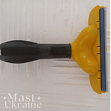 Фурмінатор для грумінгу собак з короткою шерстю, FURminator для собак великих порід, FDS-10-Yellow, фото 4