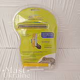 Фурмінатор для грумінгу собак з короткою шерстю, FURminator для собак великих порід, FDS-10-Yellow, фото 8