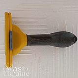 Фурмінатор для грумінгу собак з короткою шерстю, FURminator для собак великих порід, FDS-10-Yellow, фото 6