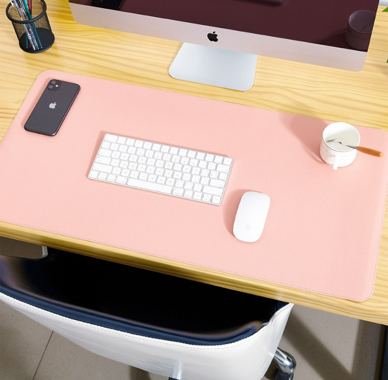 Килимок для робочого комп'ютерного стола Рожевий, 90х40, фото 1