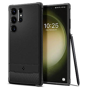 Чохол Spigen Rugged Armor до  Samsung Galaxy S23 Ultra Matte Black (ACS05613)