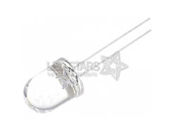 Світлодіод синій 8mm. FYL-8003 UBC (470nm. синий; 1800 mcd, 20°) круглий, прозорий, 20° FORYARD