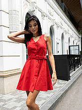 Сукня жіноча лляна "Sophie" червона M