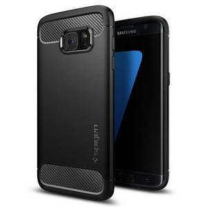 Чохол Spigen Rugged Armor для Samsung Galaxy S7 Edge Black (556CS20033)
