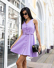 Сукня жіноча лляна "Sophie" фіолетова