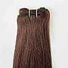 Натуральне Слов'янське  Волосся на Тресі 45-50 см 100 грам, Шоколад №03, фото 5