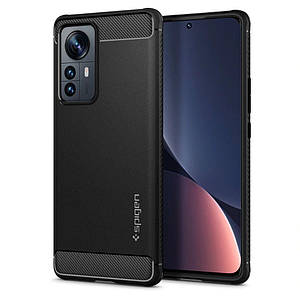 Чохол Spigen Rugged Armor до Xiaomi 12 Pro Matte Black (ACS04361)