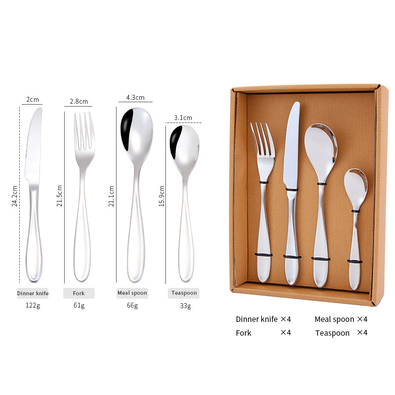 Набір столових приладів із 24-х предметів СРІБЛО