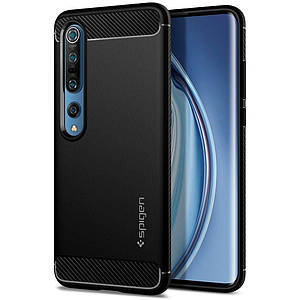 Чехол Spigen Rugged Armor для Xiaomi Mi 10 / 10 Pro Black (ACS00862)
