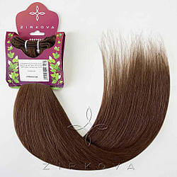 Натуральне Слов'янське  Волосся на Тресі 45-50 см 100 грам, Шоколад №04