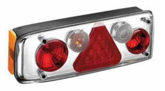 Фонарь задний KRONE-2 L , с проводами, ( треугольник LED) 130/372 (ID ...