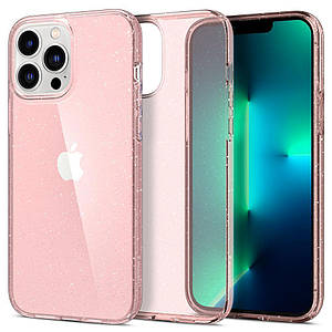 Чохол Spigen Liquid Crystal Glitter для iPhone 13 Pro Max Rose Quartz (ACS03199)