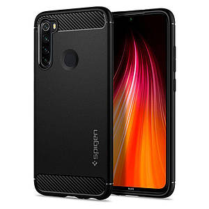 Чохол Spigen Rugged Armor для Xiaomi Redmi Note 8 Matte Black (ACS00271)