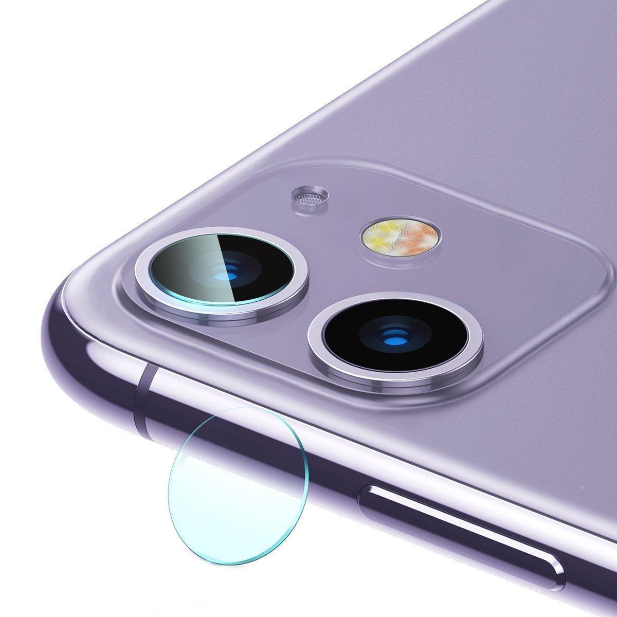 Захисне скло на камеру Baseus Gem Glass Lens 0.15 мм (2шт.) для iPhone 11 Clear, фото 1