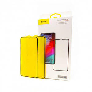 Захисне скло Baseus 0.3 mm FS FG Tempered Glass (2шт.+ монтажна рамка) iPhone 11 / XR Black