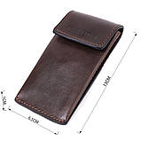 Оригінальна ключниця у формі футляра з натуральної шкіри Grande Pelle 22570 Коричневий, фото 2