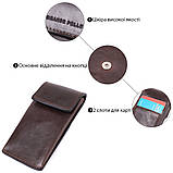 Оригінальна ключниця у формі футляра з натуральної шкіри Grande Pelle 22570 Коричневий, фото 3